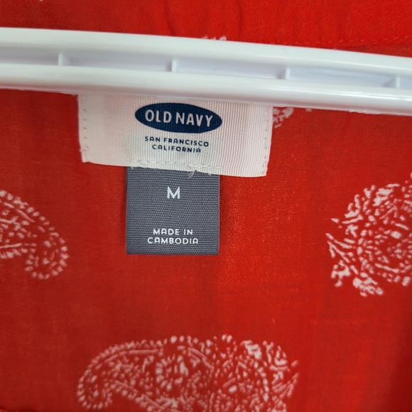 Women's medium Old Navy dress with tie - Picture 2 of 5